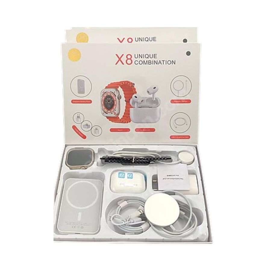 Combo: Smartwatch+PowerBank+Audifonos(X8)
