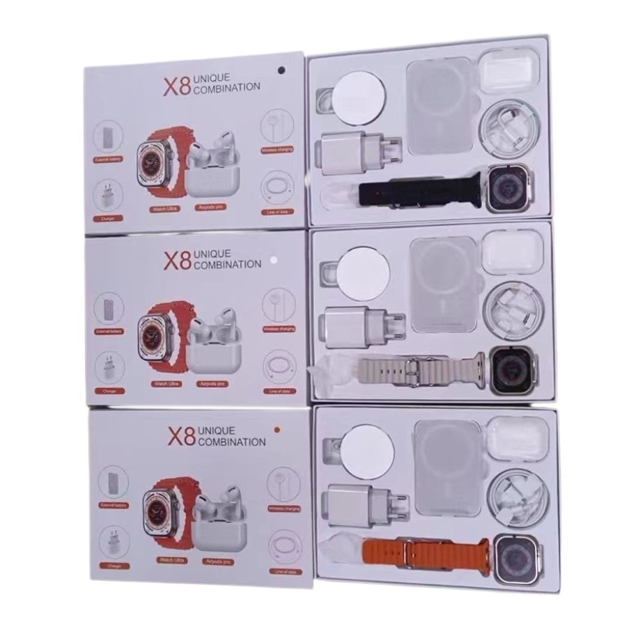 Combo: Smartwatch+PowerBank+Audifonos(X8)