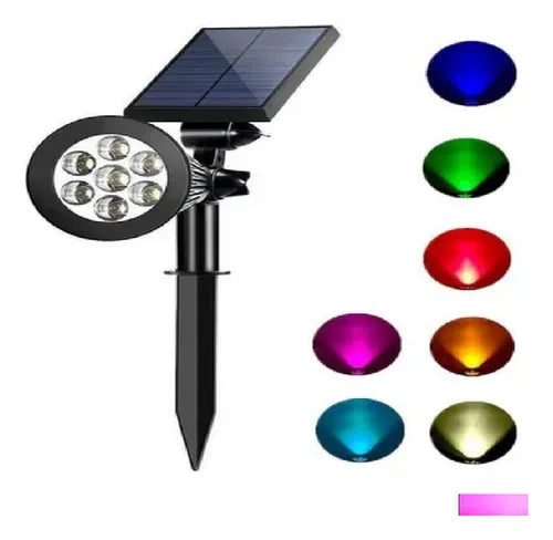 Luz Led Panel Solar Exteriores
