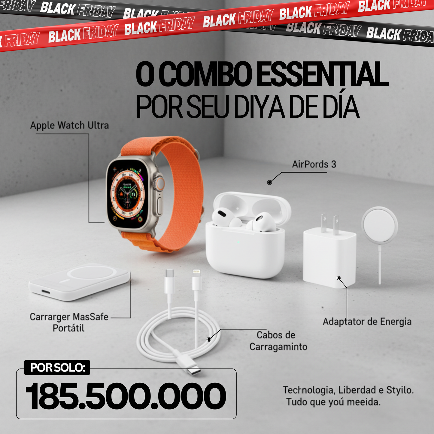 Combo: Smartwatch+PowerBank+Audifonos(X8)