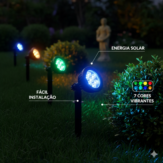Luz Led Panel Solar Exteriores